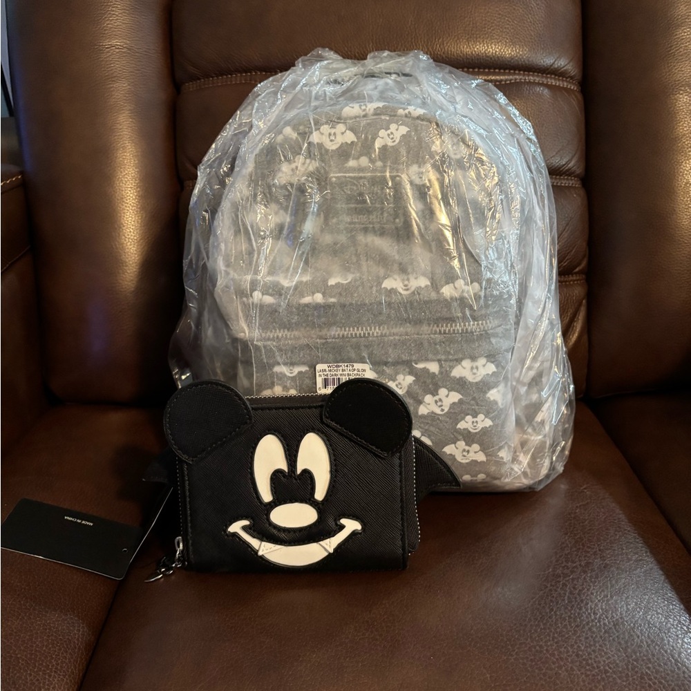 Loungefly Halloween Mickey Backpack & Wallet